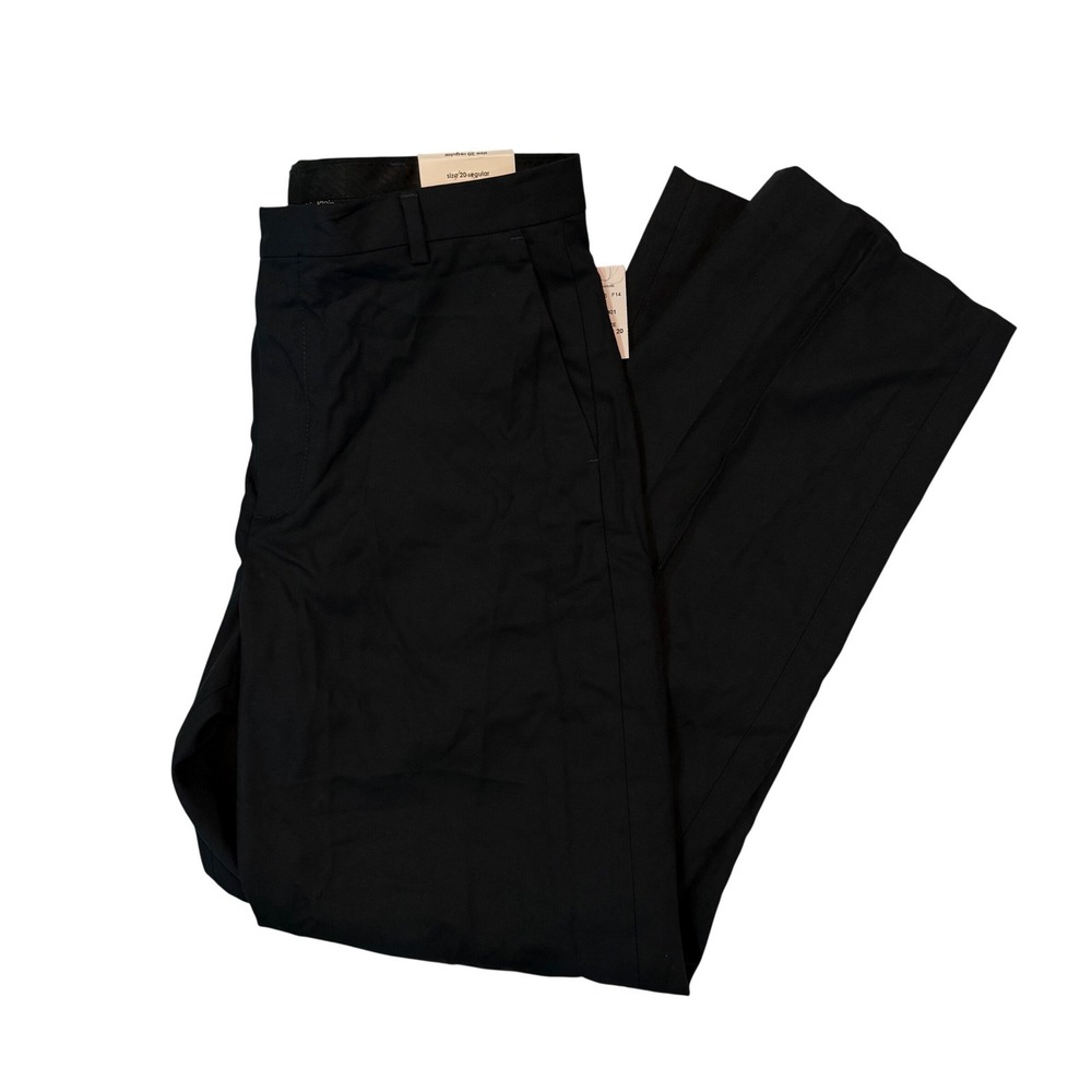 NWT Calvin Klein Morgan Dress Pants Boy 20 Regular Navy Blue Flat Front Straight